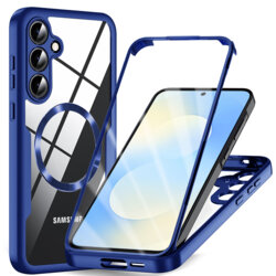 Husa 360° Samsung Galaxy S25 FE Techsuit ColorVerse MagSafe, albastru