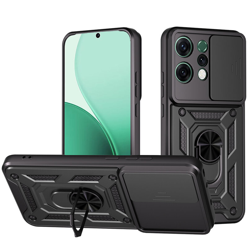 Husa Oppo Reno14 protectie camera Techsuit CamShield Series, negru
