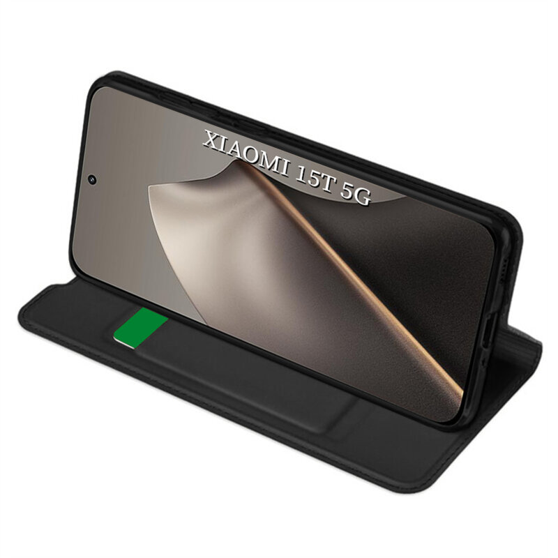 Husa Xiaomi 15T Techsuit Magskin Book, negru