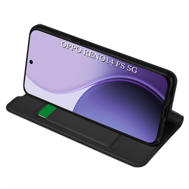 Husa Oppo Reno14 FS 5G Techsuit Magskin Book, negru