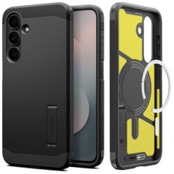 Husa Samsung Galaxy S25 FE Spigen Tough Armor MagSafe, negru