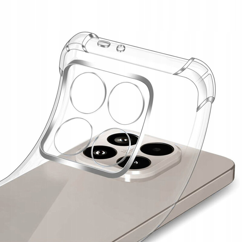 Husa Xiaomi 15T Techsuit Shockproof Clear Silicone, transparenta