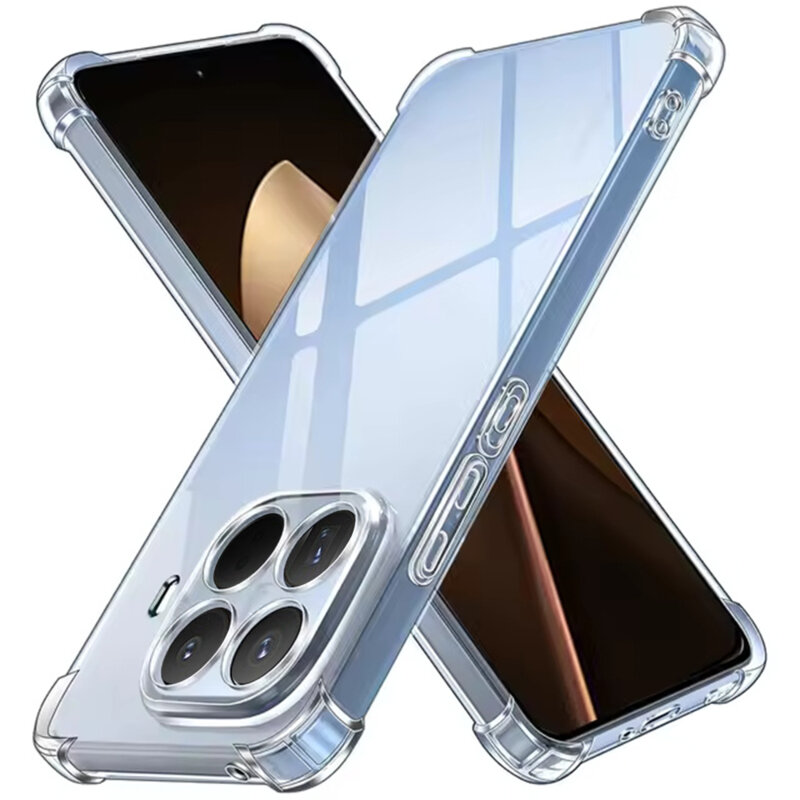 Husa Xiaomi 15T Pro Techsuit Shockproof Clear Silicone, transparenta