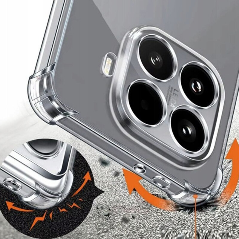 Husa Xiaomi 15T Pro Techsuit Shockproof Clear Silicone, transparenta