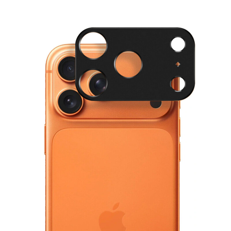 Folie camera iPhone 17 Pro Max Techsuit Full Glass, negru