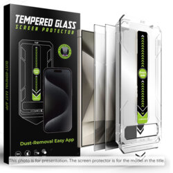 [Pachet 2x] Folie Samsung Galaxy S25 FE, deblocare prin amprenta, Techsuit TitanGlass CrystalHD, privacy