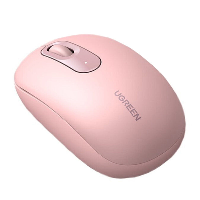 Mouse wireless pentru laptop, PC Ugreen, 2400DPI, roz, 90686