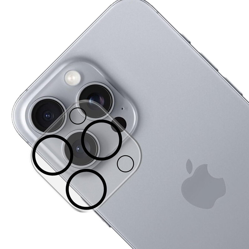 Folie iPhone 15 Plus 3mk Lens Protection Full Cover, transparenta