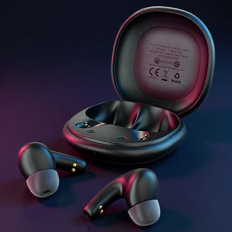 Casti wireless cu microfon Noise Reduction, 350mAh Acefast W3, negru