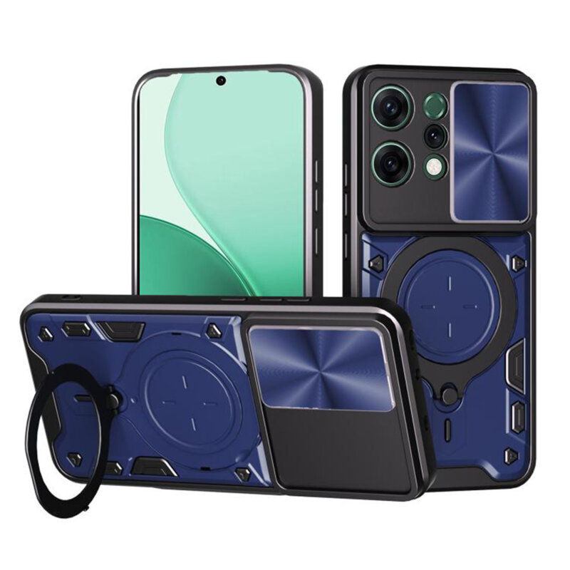 Husa Oppo Reno14 Techsuit CamGuard Pro, albastru