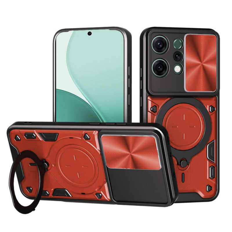 Husa Oppo Reno14 Techsuit CamGuard Pro, rosu