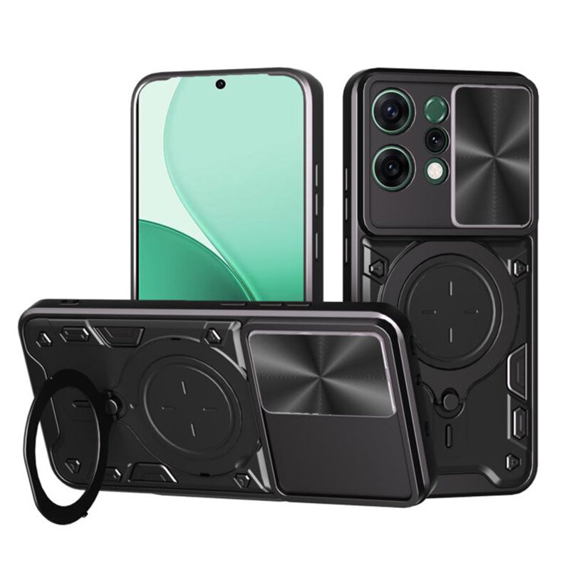 Husa Oppo Reno14 Techsuit CamGuard Pro, negru