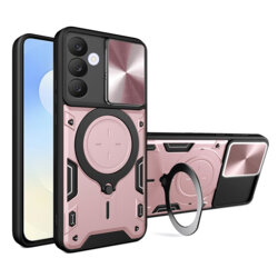 Husa Samsung Galaxy S25 FE Techsuit CamGuard Pro, roz auriu