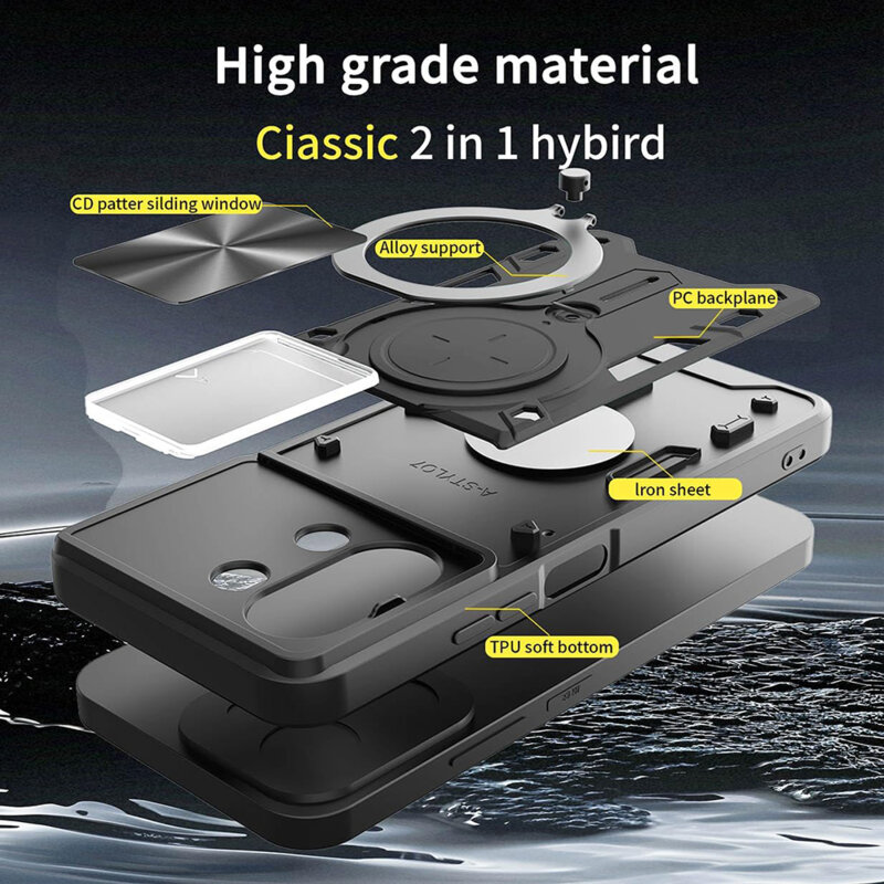 Husa Xiaomi 15T Techsuit CamGuard Pro, negru