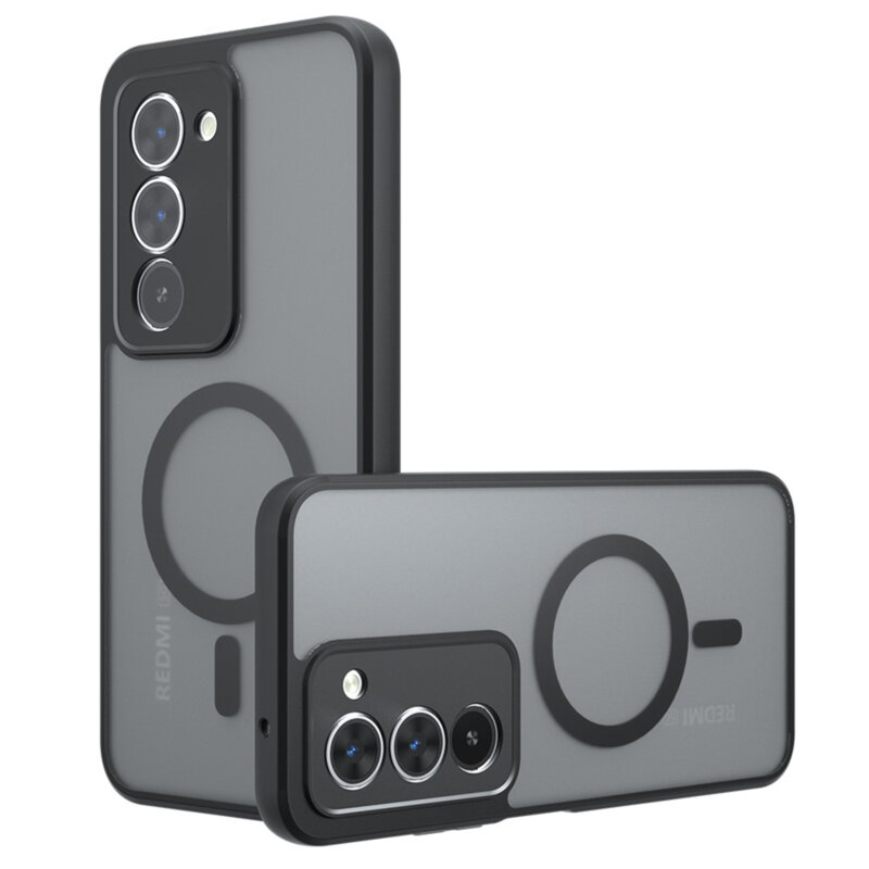 Husa Xiaomi Redmi 15 4G Techsuit PureFrost MagSafe, negru frost