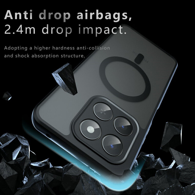 Husa Honor 400 Smart 5G Techsuit PureFrost MagSafe, negru frost