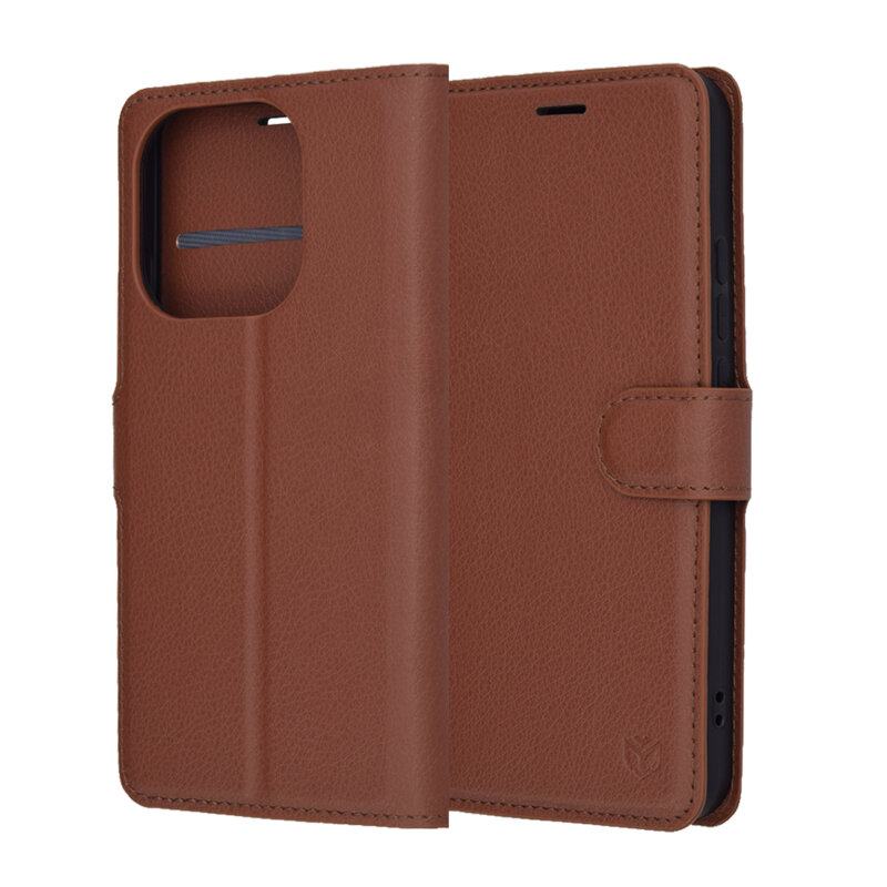 Husa Xiaomi 15T Techsuit Leather Folio, maro