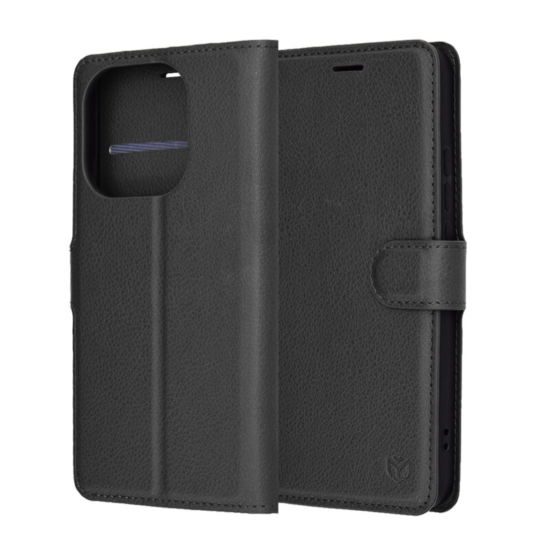 Husa Xiaomi 15T Techsuit Leather Folio, negru