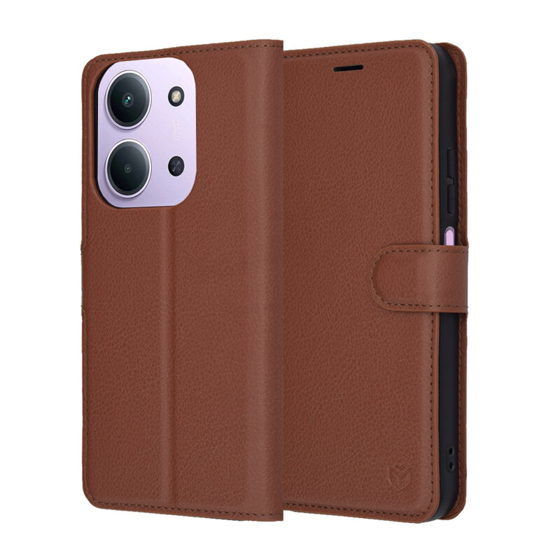 Husa Xiaomi Redmi 15C 5G Techsuit Leather Folio, maro