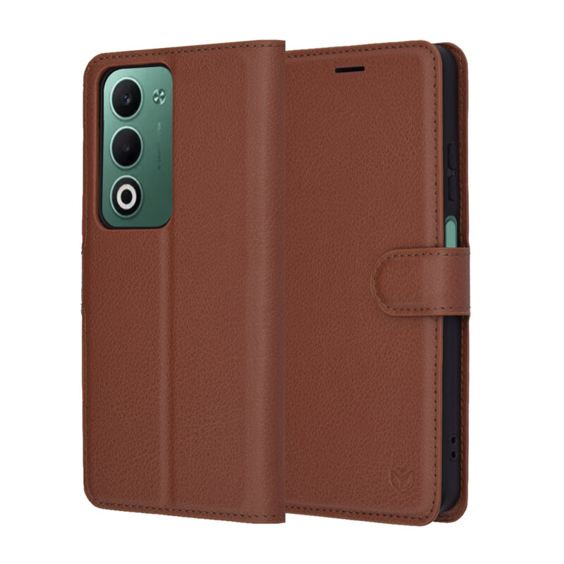 Husa Oppo A5 4G Techsuit Leather Folio, maro