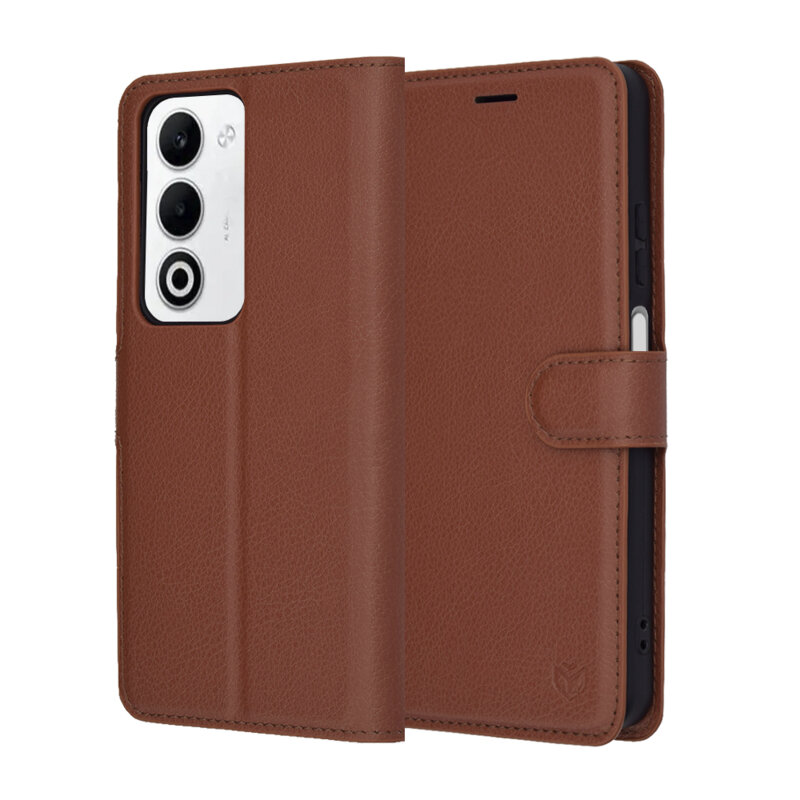 Husa Oppo A5 5G Techsuit Leather Folio, maro