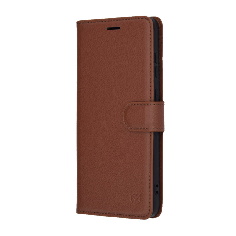 Husa Samsung Galaxy S25 FE Techsuit Leather Folio, maro