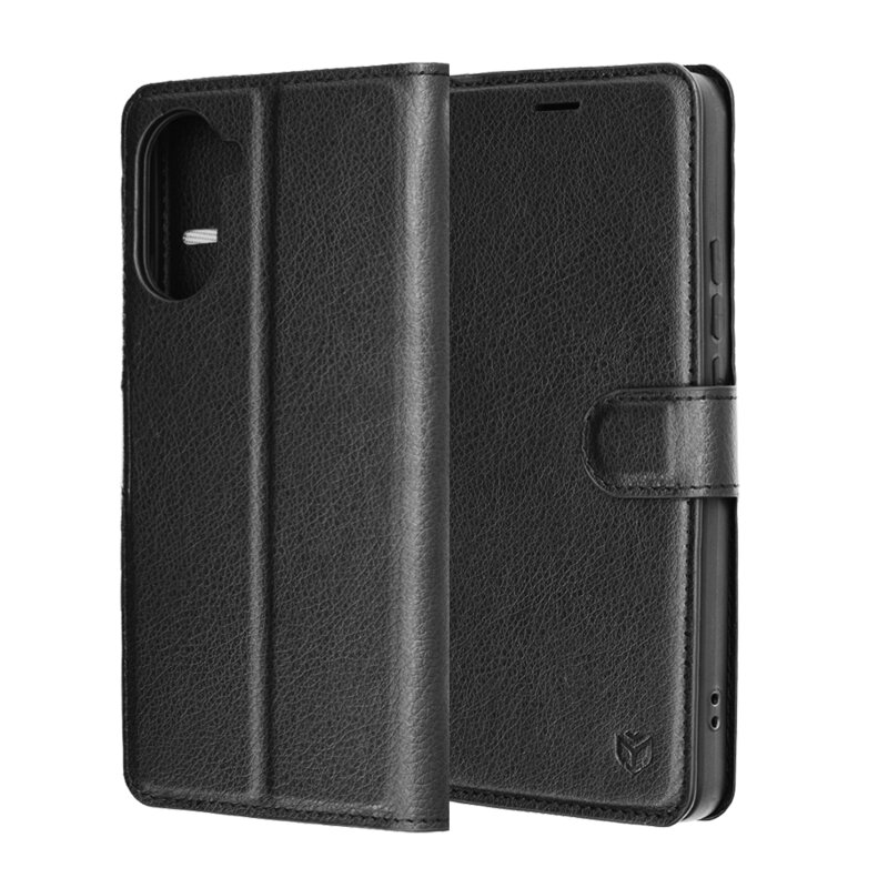 Husa OnePlus Nord CE5 Techsuit Leather Folio, negru