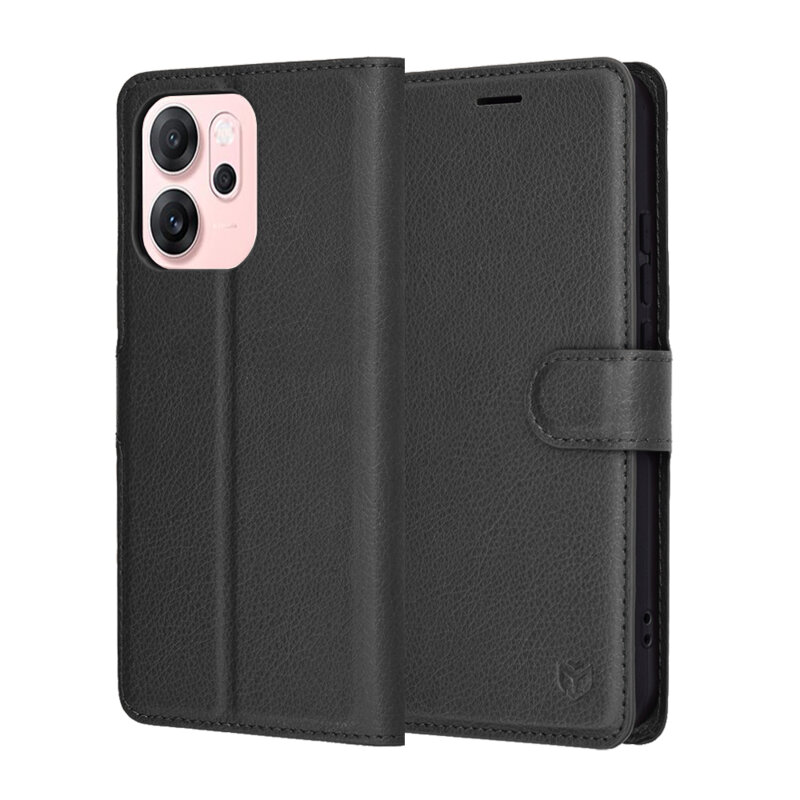 Husa Oppo Reno14 F Techsuit Leather Folio, negru