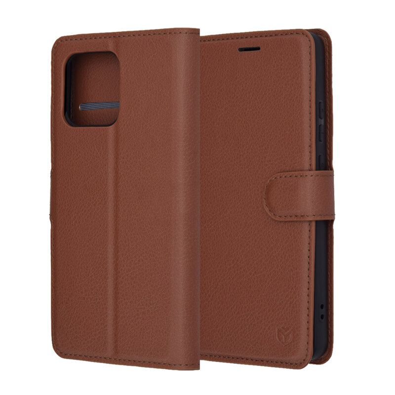 Husa Motorola Moto G86 Power Techsuit Leather Folio, maro