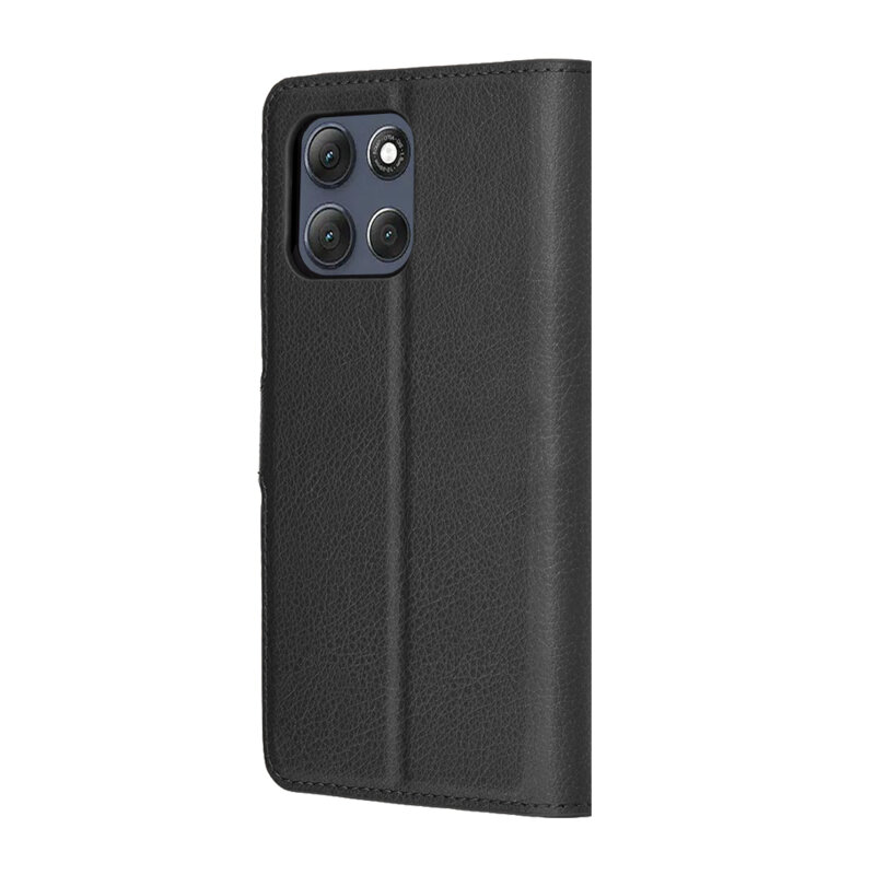 Husa Motorola Moto G86 Power Techsuit Leather Folio, negru