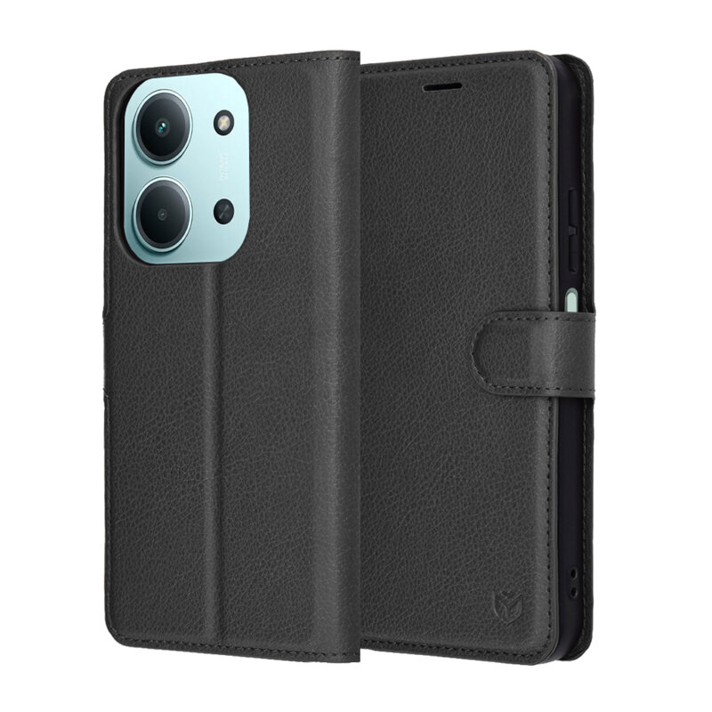 Husa Xiaomi Redmi 15C 4G Techsuit Leather Folio, negru
