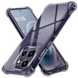 Husa Motorola Moto G86 Power Techsuit Shockproof Clear Silicone, fumuriu