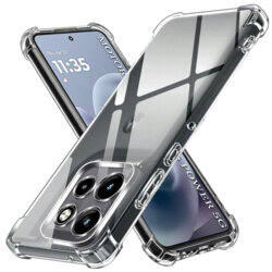 Husa Motorola Moto G86 Power Techsuit Shockproof Clear Silicone, transparenta