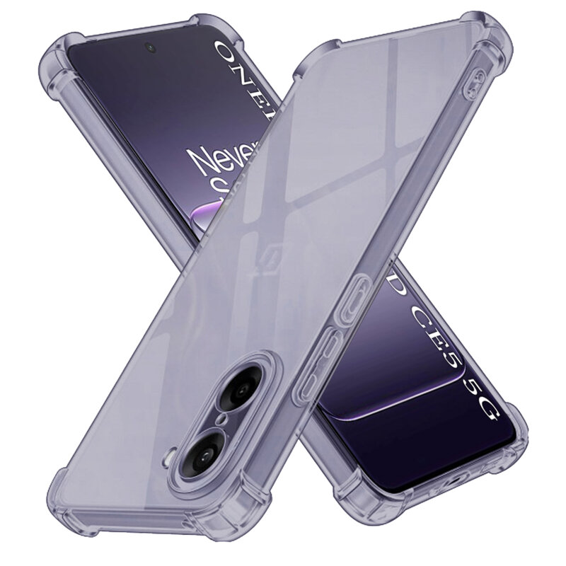 Husa OnePlus Nord CE5 Techsuit Shockproof Clear Silicone, fumuriu