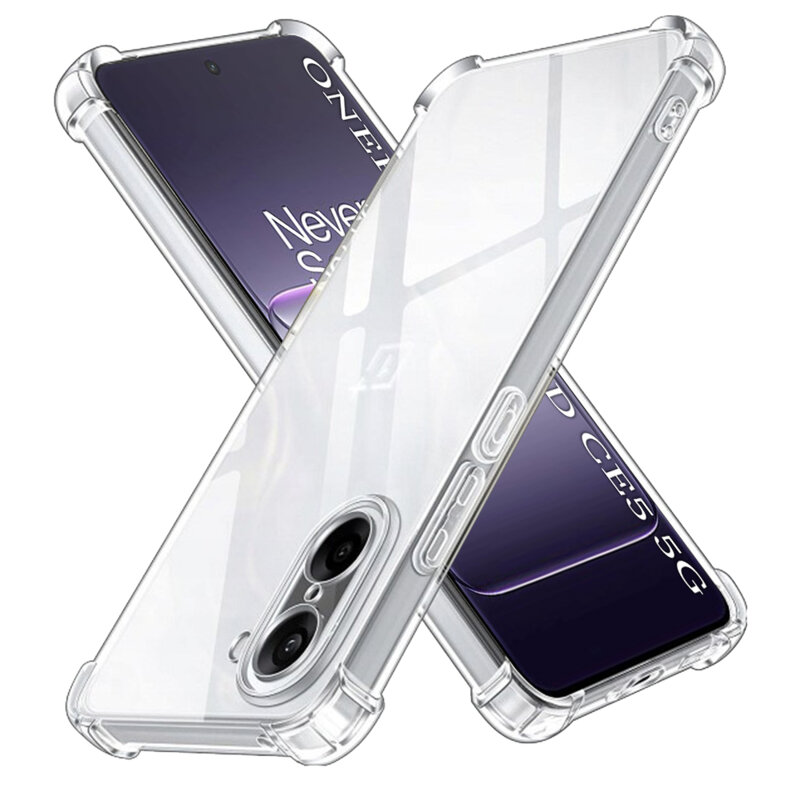 Husa OnePlus Nord CE5 Techsuit Shockproof Clear Silicone, transparenta