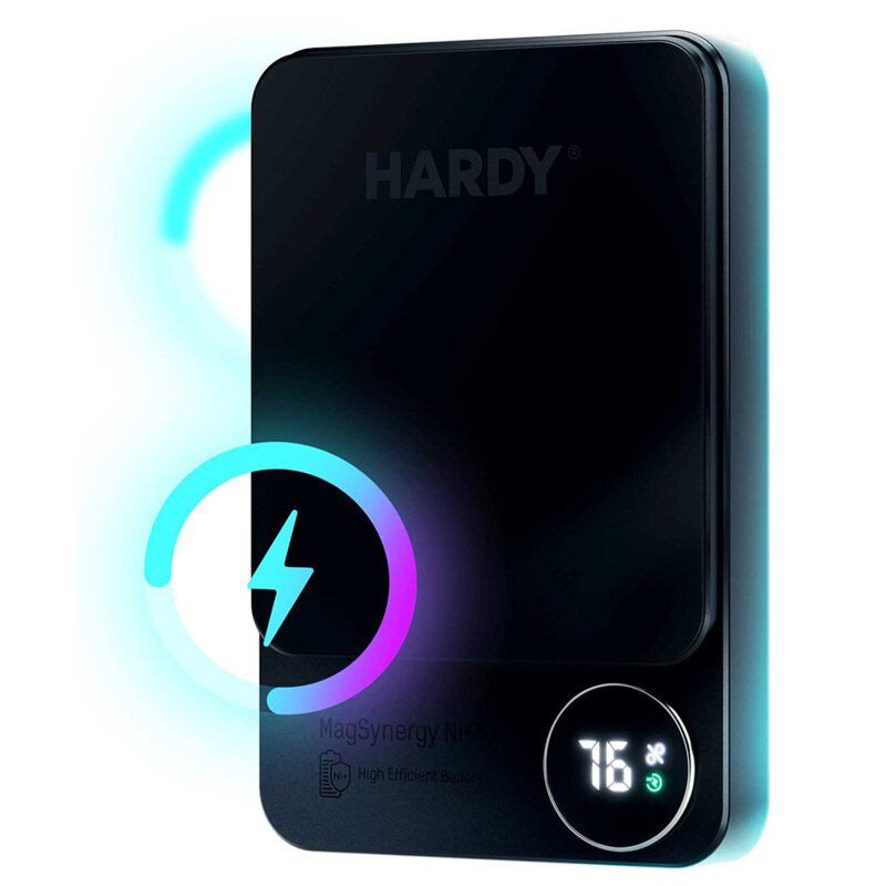 Power Bank 5000mAh cu afisaj digital, 3mk MagSynergy Ni+, gri