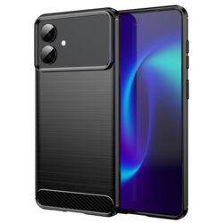 Husa Samsung Galaxy S26 Edge Techsuit Carbon Silicone, negru