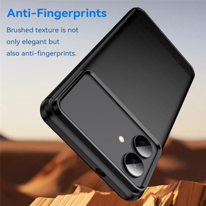 Husa Samsung Galaxy S26 Edge Techsuit Carbon Silicone, negru