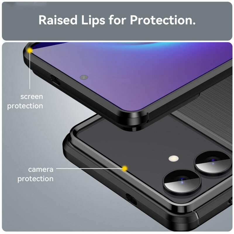 Husa Samsung Galaxy S26 Edge Techsuit Carbon Silicone, negru