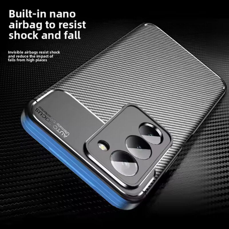 Husa Xiaomi Redmi 15 5G Techsuit CarbonFiber, negru