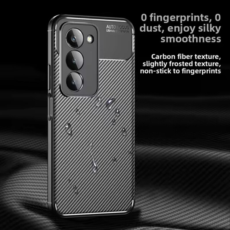 Husa Xiaomi Redmi 15 5G Techsuit CarbonFiber, negru
