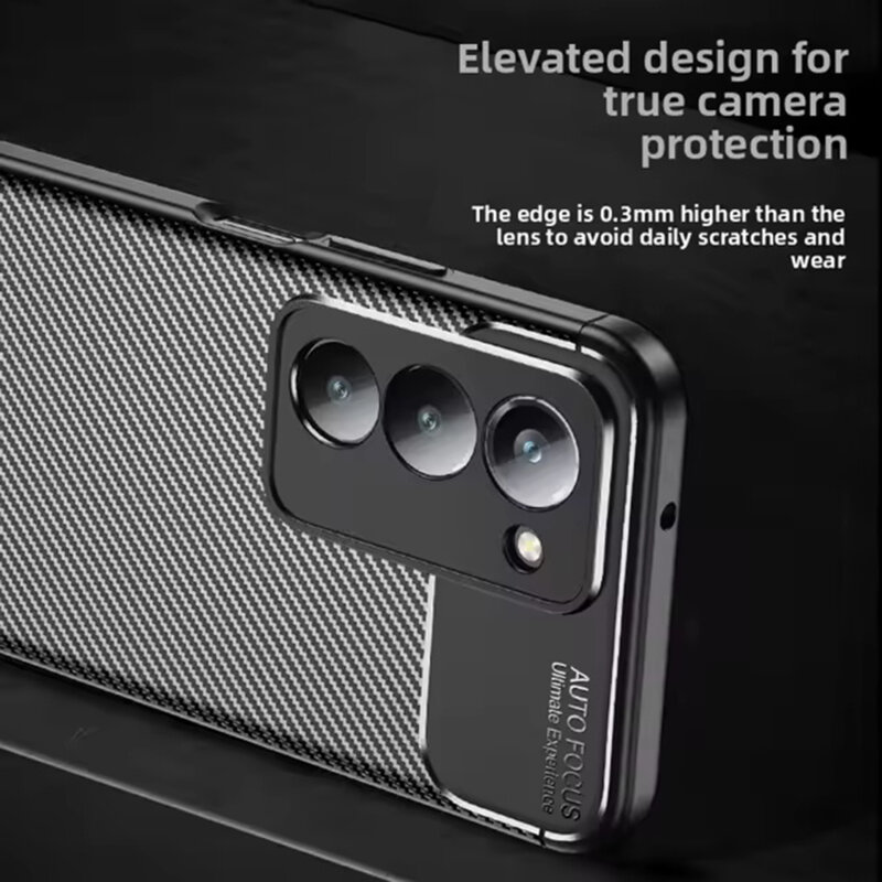 Husa Xiaomi Redmi 15 5G Techsuit CarbonFiber, negru