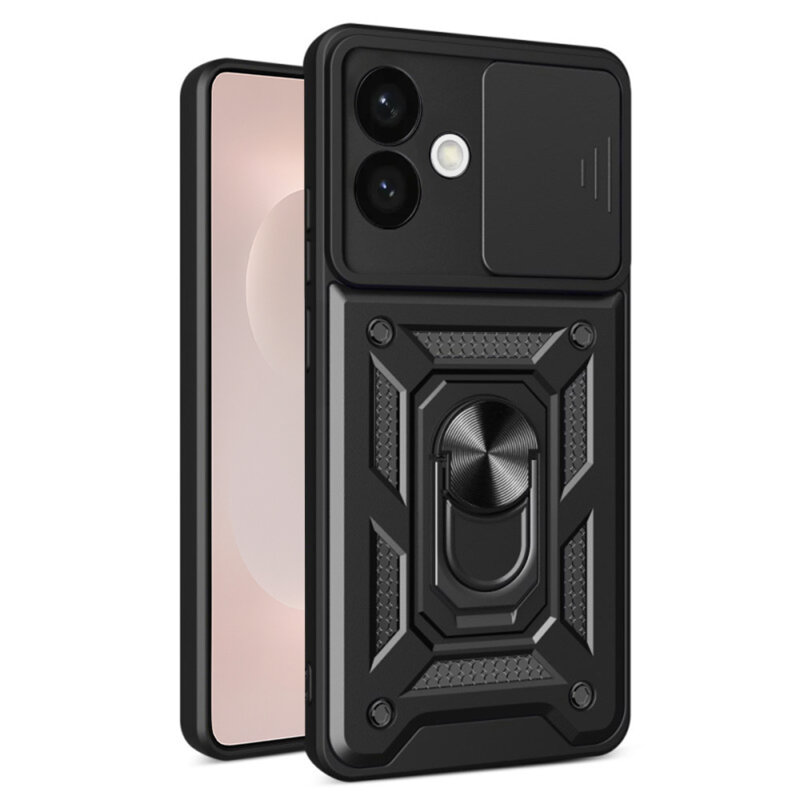 Husa Samsung Galaxy S26 Edge protectie camera Techsuit CamShield Series, negru