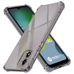 Husa Motorola Moto E13 Techsuit Shockproof Clear Silicone, fumuriu