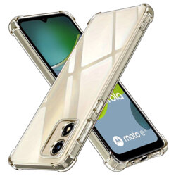 Husa Motorola Moto E13 Techsuit Shockproof Clear Silicone, transparenta