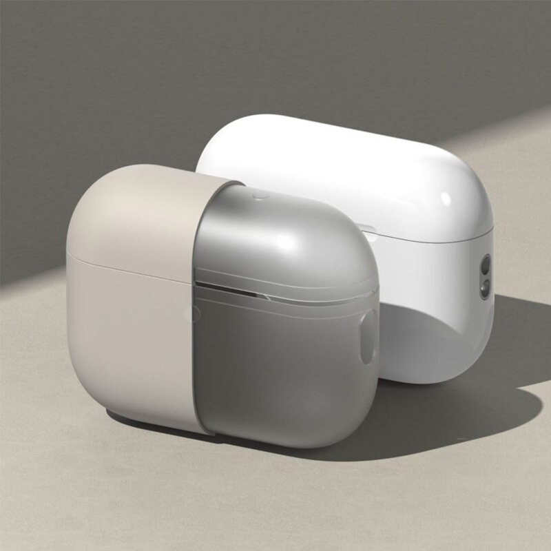 Husa AirPods Pro 3 Ringke Silicone, bej