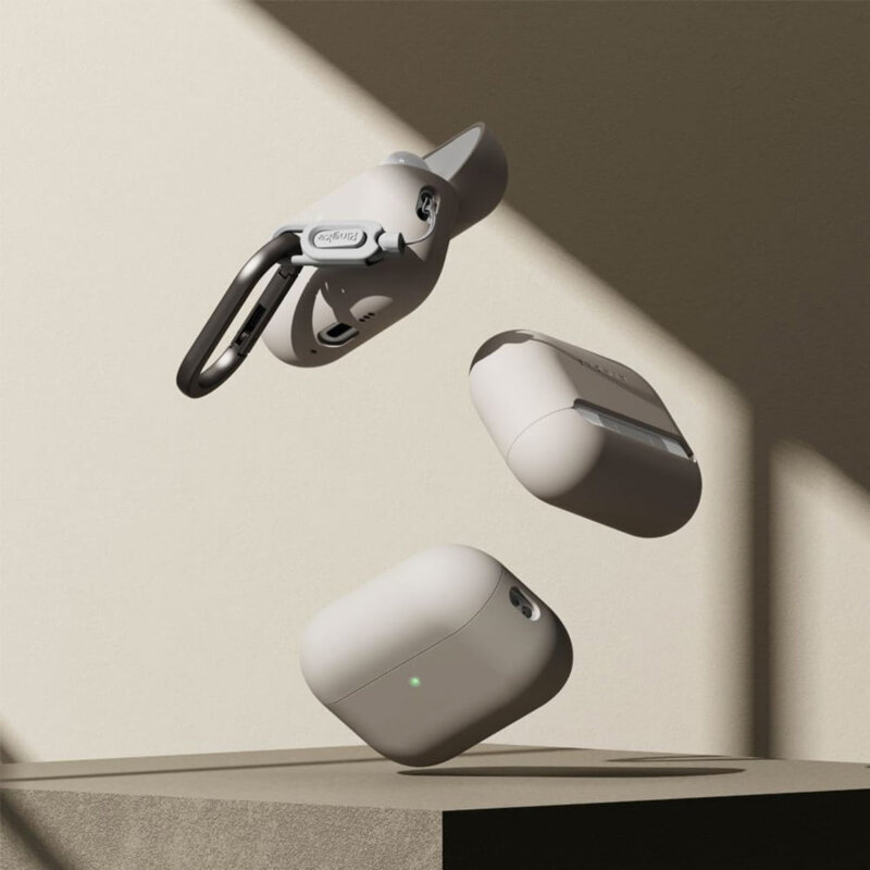 Husa AirPods Pro 3 Ringke Silicone, bej