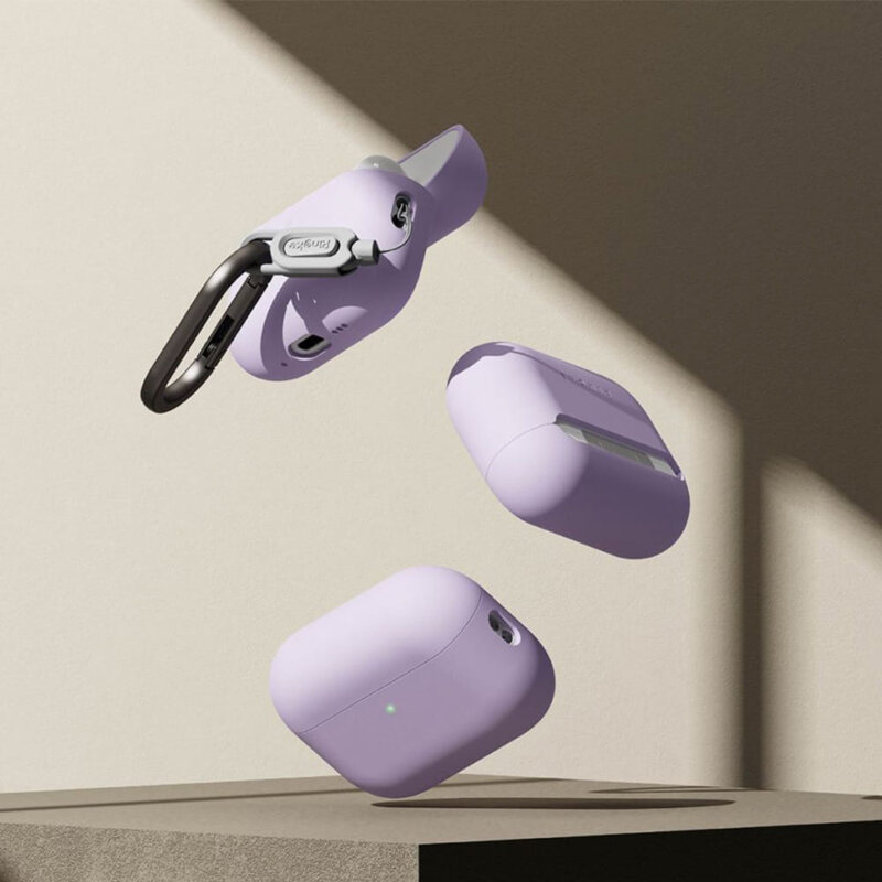 Husa AirPods Pro 3 Ringke Silicone, lila