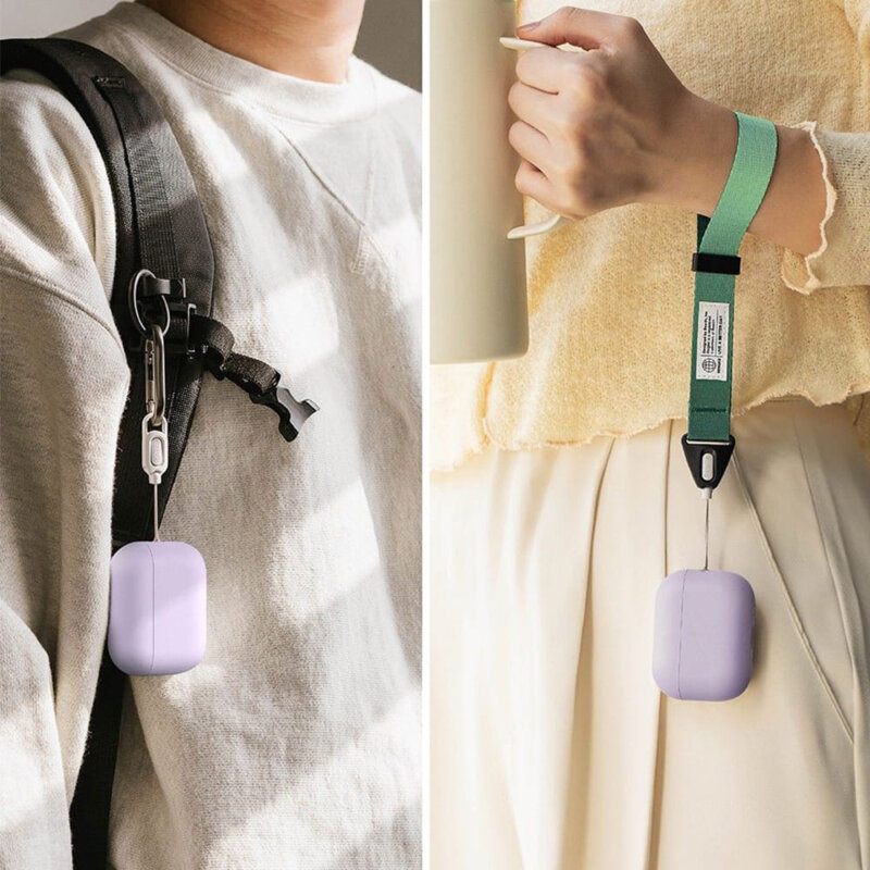 Husa AirPods Pro 3 Ringke Silicone, lila