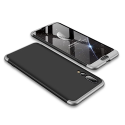 Husa Huawei P20 Pro GKK 360 Full Cover Negru-Argintiu